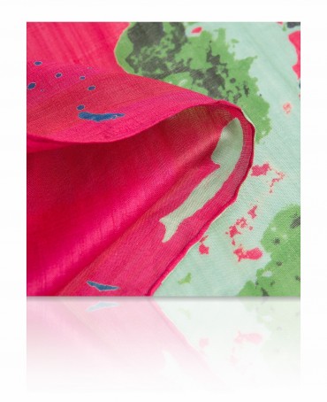 Палантин Женский SN-FL.ABSTRACT/GREEN.LIME